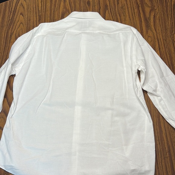 Ben Sherman Tailored Slim Fit 17 1/2 White Button Down Shirt - Picture 6 of 6